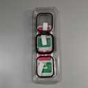 COMMUTER 3 Pack Case with Tempered Glass Compatible for Apple Watch Series 11/10 46mm, Hard PC Screen Protector with Tempered Glass Ultra-Thin Lightweight Scratch-Resistant Cover for iWatch 11/10 (Black/Clear/Starlight)