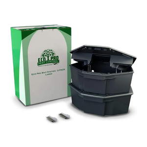 Rat Bait Stations 2-Pack | Refillable Outdoor Mouse Bait Station with Locks & Keys | Weather-Resistant Rodent Bait Box for Indoor & Outdoor | Pet & Kid-Safe Rat Trap Alternative - Large Size