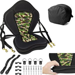 Vashly Kayak Seat, Thicken Seat Cushions for Kayak, Padded Kayak Seats, Canoe Seats with Detachable Storage Bag, Kayak Seat Cushion, for Kayaking Canoeing Rafting Fishing