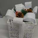 Christmas Lighted Gift Boxes, Pre-lit Present Boxes Set of 3 with Different Sizes, Battery Operated Snowflake Light up Decorations for Holiday Indoor Outdoor (4 Pack)