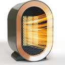 Indoor Electric Portable Space Heater, 1200W Personal Desk Heater, Fast Quiet Heating Ceramic for Small Room,Bedroom and Office Use (Green)