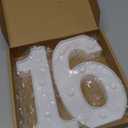 16th Birthday Decorations for Girls Boys,Sweet 16 Party Decorations for Centerpieces Table,Light Up Numbers Sweet 16 Sign for Party Backdrop Wall Decor for 16th Wedding Anniversary Decoration