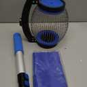 Zozen Nut Gatherer, Acorn Picker Upper, Pecan Picker Upper - Side Opening Dump, Apply to Acorns, Pecans, Buckeyes, Hickory Nuts, Nerf Balls, Golf Balls, Objects Size 3/8'' to 1''; 1 Gallon (Blue)