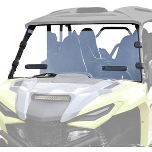 Front Full Windshield for Yamaha RMAX 2/ RMAX 4 1000 21-25, Clear Tough Hard Coated Stronger Full Vented Windshield for Yamaha Wolverine RMAX2/ RMAX4 1000 2021-2025 Accessories