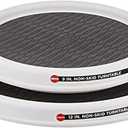 Copco 5220593 Non-Skid Pantry Cabinet Lazy Susan Turntable, 9-Inch and 12-Inch, White/Gray, 2-Pack
