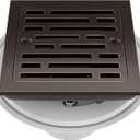 Delta Faucet 4 Inch Tile-In Square Shower Floor Drain Oil Rubbed Bronze, Shower Drain Kit, Square Shower Drain, Chrome Shower Drain, Shower Floor Drain, Venetian Bronze DT062412-RB