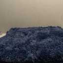 Large Area Rugs for Living Room Bedroom, 5x7 Feet Navy Blue Fluffy Shag Rug, Ultra Soft Shaggy Plush Fuzzy Modern Indoor Throw Floor Carpet for Kids Girls Boys Dorm Nursery Home Decor Aesthetic