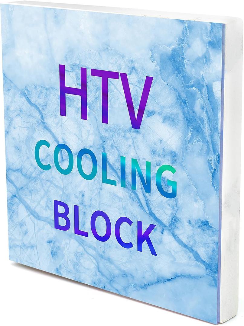 HTV Cooling Block  Fast Cooling Vinyl Craft Tool Heat Press Accessories and Supplies for Heat Transfer Vinyl, Sublimation HTV, DTF Film and Heat Transfer Paper