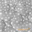 Hexagon Playpen Mat Compatible with POP 'N GO Baby Playpen, 59 Inch Hexagon Playpen Mattress Pad, Non Slip and Padded Play Mat Grey with Star Print