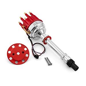 Speedmaster PCE376.1096.01 Compatible with Chevy SBC 350 BBC 454 8000 Series Pro Billet Distributor [Red]