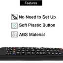 LuckyStar BN59-01199F TV Remote Control for Samsung Remote UN60J6200AF UN60J6200AFXZA UN60J620DAF UN60J620DAFXZA UN60JU6400F UN60JU6400FXZA UN50J6200AF UN43JU640DF UN32J4500AF UN32J525DAF