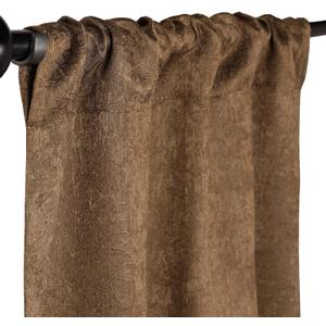 Superior Blackout Curtains, Insulated, Sun Blocking Curtain for Bedroom, Farmhouse, Living Room Window, Thermal Woven, Senna Collection, Set of 2 Panels, Rod Pocket, 26" x 84", Brown