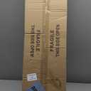 40.15'' Large Farmhouse Dining Room Light Fixture, 6-Light Kitchen Island Lighting, Black and Rustic Wood Adjustable Farmhouse Chandeliers for Dining Room Pendant Light Fixture, 6 Clear Glass Shades