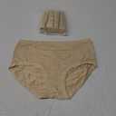 Pack of 5 Warm Sun Women's rayon derived from bamboo Multi Pack Plus Size Stretchy Soft Breathable High Middle Waist Pantie, Large, Skin 