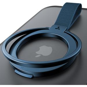 TORRAS 2025 Upgrade (Gen 6.0) Magnetic Phone Grip Holder Kickstand with Braided Strap, Fit for MagSafe Ring Removable, for iPhone 17 16,15, 14, 13 12 Samsung Galaxy, Google, Ostand Ring, Navy Blue