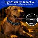 AirTag Dog Collar, Waterproof Air Tag Dog Collar Holder, Reflective, Ultra-Durable, Comfortable Padded, Heavy Duty Dog Collars for Small Medium Large Dogs-Black-S