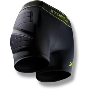 Storelli Womens BodyShield Impact Sliders, High-Impact Protection, Sweat-Wicking, UV-Resistant & Heavy-Duty Sports (X-Small, Black)
