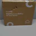 ComSaf 25oz Airtight Glass Canisters with Lids Set of 6, Round Food Storage Jar Container with Clamp Lids for Kitchen Canning Cereal Coffee Pasta Sugar Beans Spice, Clear Mason Jars with 12 Labels