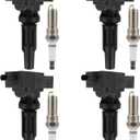 ECCPP 4 ignition coils for 4 iridium Spark Plugs UF855,coils packs,for Ford Explorer 2020-2021,Escape 2020-2022,Edge 2019-2021,Ranger,Bronco Sport,Bronco & for Lincoln Nautilus,Corsair UF855