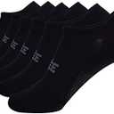 JOYNÉE Men's 6 Pack Casual Cushion Anti-Slid Cotton No Show Socks with Silicone 10-13