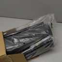 Room Divider 3-Panel Privacy Screen, Portable Screen Steel Frame with Hook&Loop for Home, Office, Classroom, Studio, Meeting (Black)