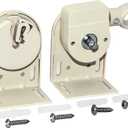 Universal Replacement Installation Accessories for Indoor/Outdoor Sunshade and Roller Blinds(Crodless Bracket) (Beige)