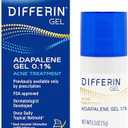 Differin Acne Treatment Gel, 30 Day Supply, Retinoid Treatment for Face with 0.1% Adapalene, Gentle Skin Care for Acne Prone Sensitive Skin, 15g Pump (Packaging May Vary)