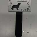OriginDesigned Dog Memorial Plaque Stake SILVER and Black - Outdoor Garden Waterproof (Golden Retriever)