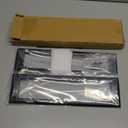 QCAA Solid Brass Mail Slot, with Solid Brass Interior Frame, 13" x 3.625", Matte Black, 1 Pack, Made in Taiwan