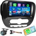 NHOPEEW Car Stereo for Kia Soul 2014-2019, [2+64G] 9 inch HD Touchscreen Android Radio - Wireless Carplay and Android Auto, DSP, WiFi, GPS, Mirror Link, FM/RDS Radio, SWC + AHD Backup Camera