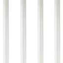 QLLY 28 inch Adjustable Tall Metal Desk Legs, Office Table Furniture Leg Set, Set of 4 (White)