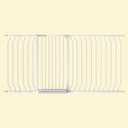 ALLAIBB White 40.55" Extra Tall Wide 57.48-73.62" Baby Gate Pressure Mounted Walk Through Child Kids Safety Toddler Tension Pet Dog Gates with Extension for Doorways Kitchen