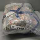 Cmfshape Romantic Patchwork Quilt Set Queen Size,Reversible Bedspread Coverlet 3-Piece,Floral Bed Cover Set with Pillow Shams,Lightweight Microfiber Bedding Set for All Season (Beige,90x90)