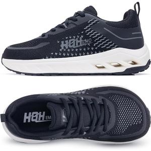 GOOBON Womens Wide Toe Box Walking Shoes with Arch Support Wide Width Tennis Running Sneakers Zero Drop Shoe, Size 10