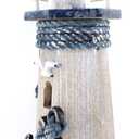 Anchor Wooden Lighthouse 10.6" High Nautical Themed Rooms Lighthouse