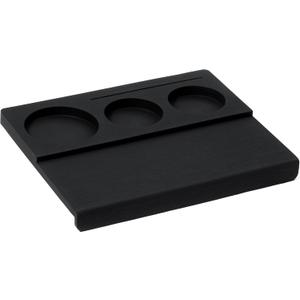 Normcore Espresso Tamping Station V3 - Corner Tamping Mat - Silicone Coffee Tamper Mat - Coffee Tamper Holder Pad for Baristas - Food Grade Non-Slip Silicone Black