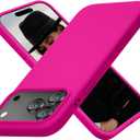 Cordking for iPhone 17 Pro Max Case, Silicone Ultra Slim Shockproof Protective Phone Case with [Soft Anti-Scratch Microfiber Lining], 6.9 inch, Hot Pink