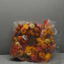 DearHouse 22 Inch Fall Wreath, Clearance Autumn Maple Leaf Harvest Thanksgiving Door Wreath for Front Door with Pumpkins, Pinecone, Maple Leaf and Berry