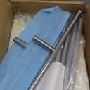 Standing Towel Rack 40" Height, 2-Tier Free Standing Towel Racks for Bathroom, Floor Towel Stand Holder with Heavy Marble Base, White