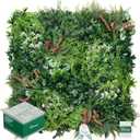 12PCS Grass Wall Panels, 20"x20" Artificial Ivy Greenery Wall Backdrop, UV-Anti Faux Boxwood Grass Panels Green Wall Decor for Garden Patio Balcony