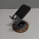 Lamicall Grey Phone Holder, Desk Accessories for Men - Easter Basket Stuffers for Teens, Boys, Girls, Adults & Men Simulated Wood Grain Cell Phone Holder, Office Decor, 4-10 Phones, iPad mini