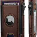 miyozi Airtag Wallet for Men, Slim Pop Up Credit Card Holder RFID Blocking Mens Minimalist wallet for 7-9 Cards ID Window, with Gift Box