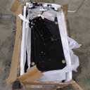 Garvee Kitchen Pantry Storage Cabinet, Tall Storage Cabinet with Doors and Shelves, Kitchen Storage Hutch with Microwave Stand, Led Lights and Charging Station, Corner Pantry Cabinet, Black