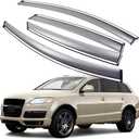 Wind Deflectors Rain Guards Compatible with Audi Q7 2007-2015, Sun Shield Window Visors, Tape-On 4 pcs