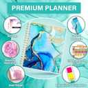 Planner 2026-2027, Large 18 Months Academic Daily Weekly Monthly Planner Yearly Agenda Jan. 2026June. 2027, 7.9" x 9.8", Page Tabs, Separator Page, Pocket Folder, Bookmark, Stickers, Sticky Note Set