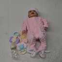 BABESIDE Reborn Baby Dolls Sunny - 17Inch Cute Soft Vinyl Realistic Baby Doll Poseable Smiling Real Life Baby Dolls with Complete Accessories for 3+ Years Old Gifts (Pink)