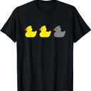 Duck Duck Grey Duck Funny Minnesota T-Shirt (Small, Black)