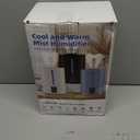 Coolfiqu 6L Humidifiers for Bedroom Large Room Home,Cool and Warm Humidifier for Baby and Plants Hot Mist Top Fill Desk Humidifier Oil Diffuser,Quiet,Auto Mode,360Nozzle-Midnight Black(2026 Upgraded)