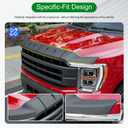 Xipoo Hood Protector Compatible with 2021-2026 Ford F150 XLT/XL/STX/Lariat Hood Deflector TPE Shield Replacement for 2021 2022 2023 2024 2025 2026 Ford F-150 Accessories