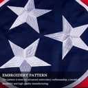 Tennessee State Flag 3x5 ft, TN State Flag,The Volunteer State Flag with Heavy Duty Embroidered Star, Outdoor Indoor All Weather Nylon Flag with Strong Canvas Header/Brass Grommets
